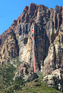 Ginger Cracks, Red Rocks Route Photo