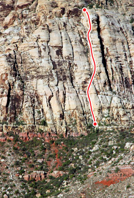 Purblind Pillar, Red Rocks Route Photo