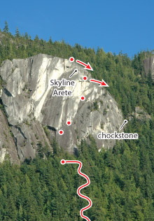 Great Game, Squamish Route Photo