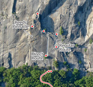 Reed's Pinnacle, Yosemite Route Photo